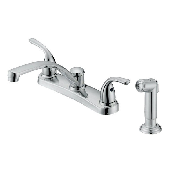 Oakbrook Collection Ktch Faucet 2H Ch Sdspry 810NC-F5001